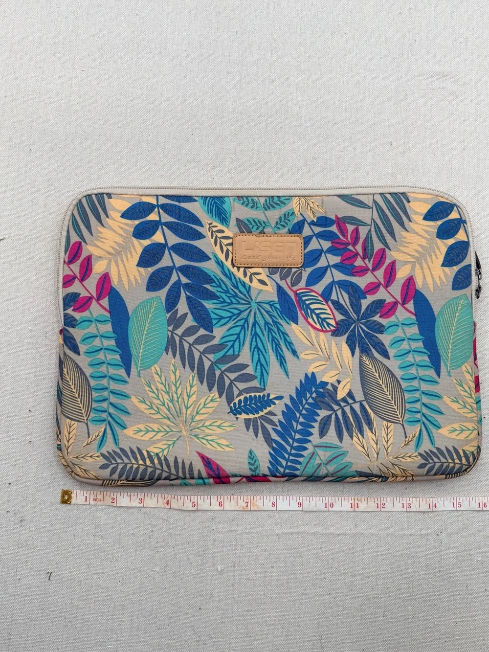 LISETTE Laptop Tote with Tan Interior